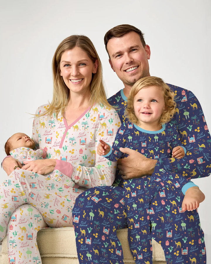 Eid Mubarak Matching Family Women Pajama Set