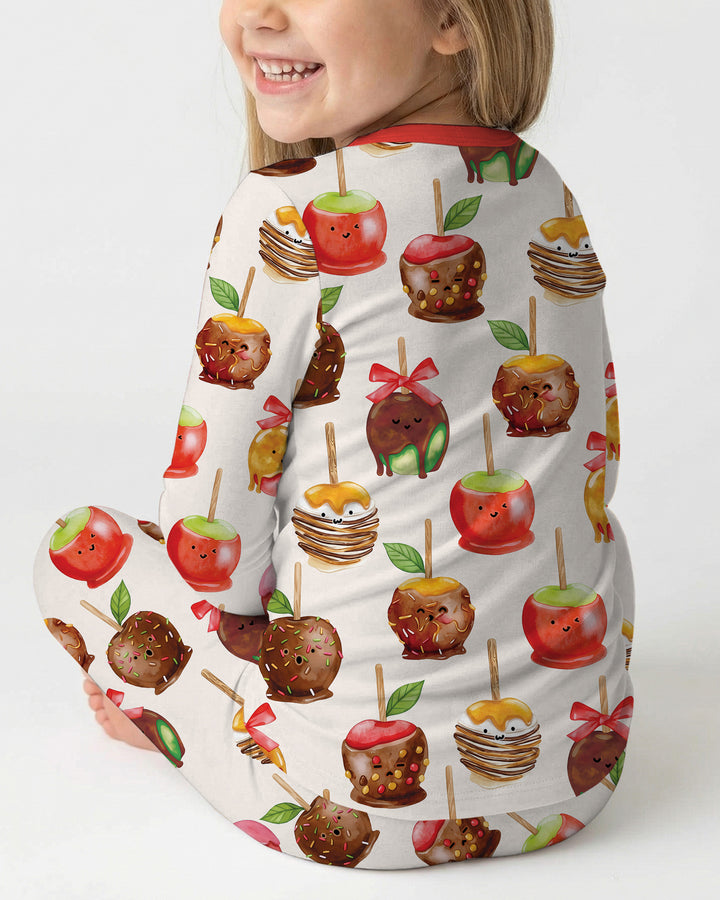 Conjunto de pijama de dos piezas de bambú con mangas largas, plantilla PERSONALIZADA