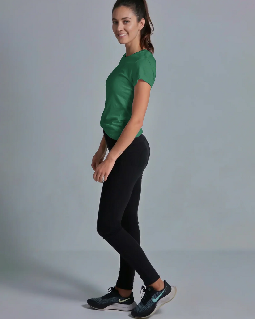 Solid Color Bamboo Women T-Shirt