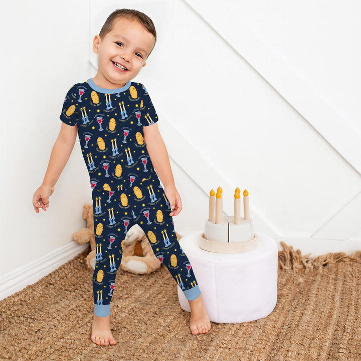 Shabbat Eve Two Piece Short Sleeve Pajama Set