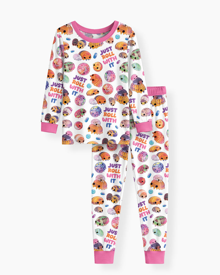 Just Roll With It Bamboo Two Piece Long Sleeve Pajama Set