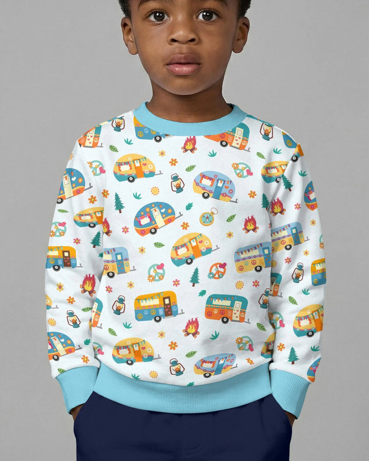 Happy Little Camper Bamboo Crewneck Sweatshirt