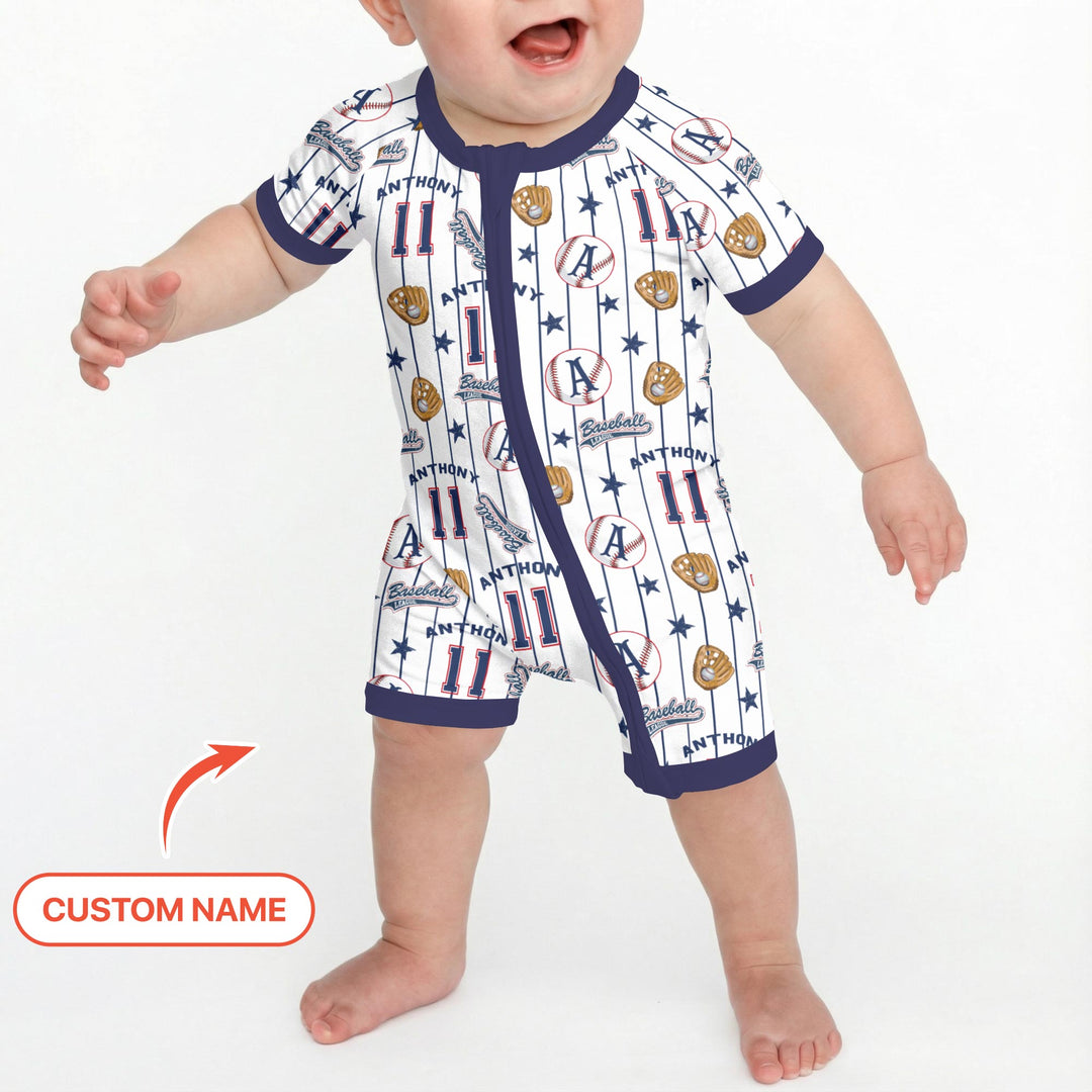 Custom Name Baseball Time Shorty Zippy