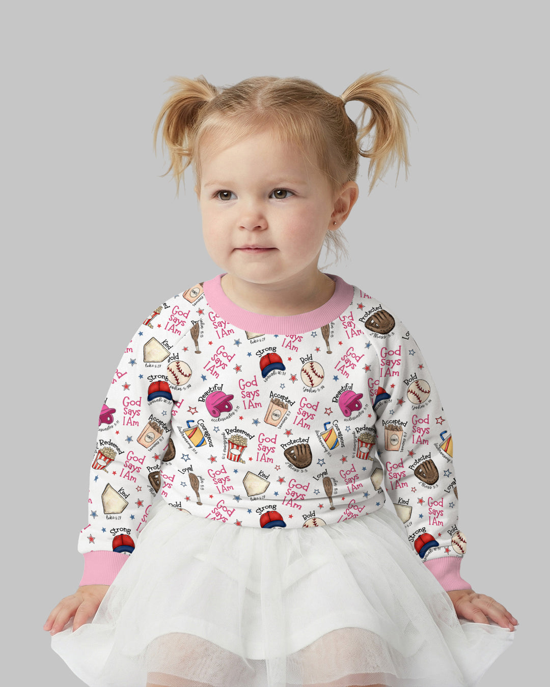 Christian Baseball Crewneck Sweatshirt