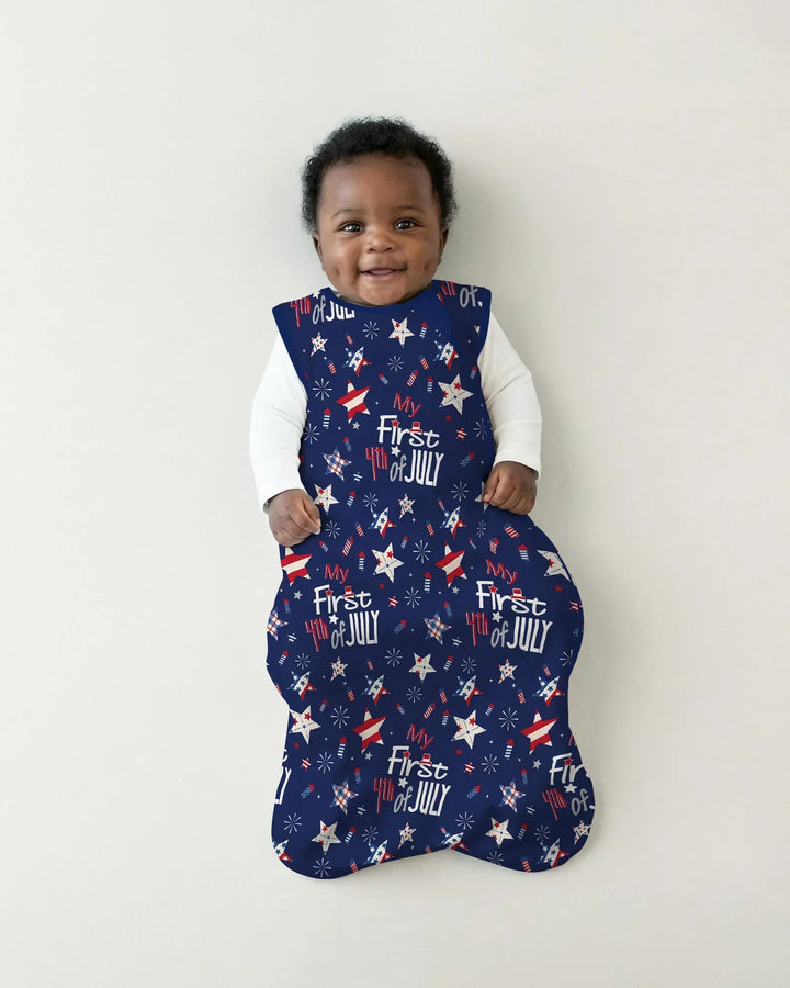 My First 4th of July Star Striped Bamboo Sleep Bag