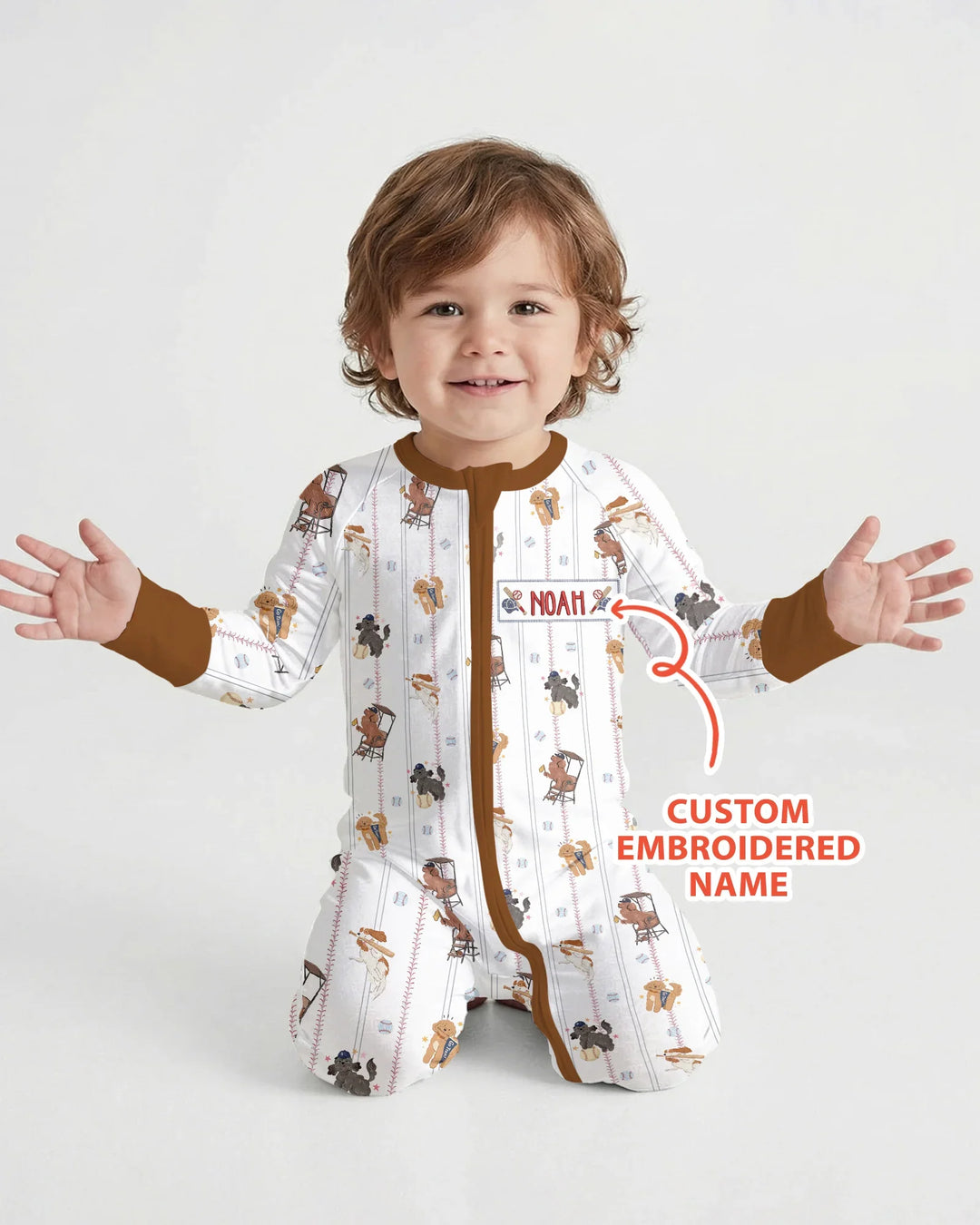 Gerippte Babykleidung mit individuellem Foto - Weich &amp; Skizzenhaft