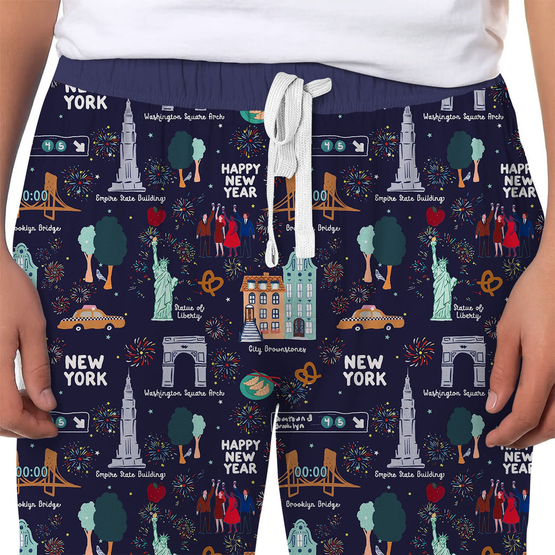 New York New Year Eve Men's Pajama Set