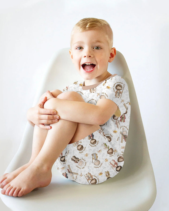 The 12 Apostles Bamboo Two Piece Short Sleeve Shorts Pajama Set