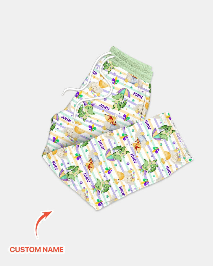 Happy Mardi Gras Adventure Family Matching Men's Pajama Set