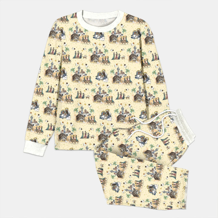 Nativity Christmas Family Matching Family Men's Pajama Set