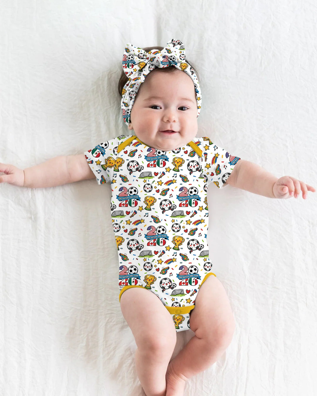Soccer Fever 2026 Family Matching Bamboo Bodysuit