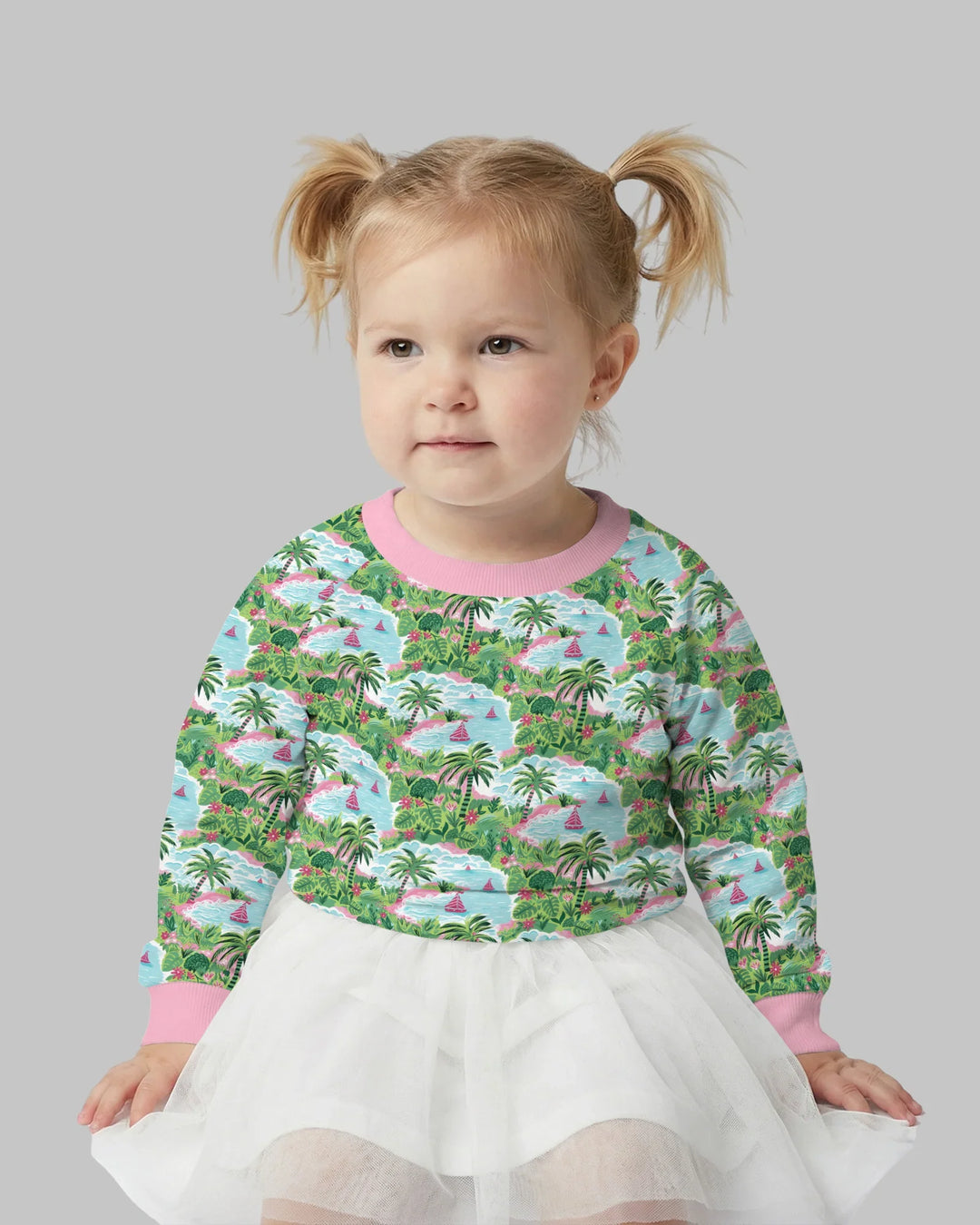 Preppy Coast Beach Club Bamboo Crewneck Sweatshirt