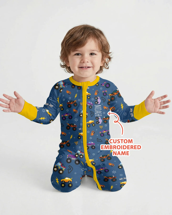 Gerippte Babykleidung mit individuellem Foto - Weich &amp; Skizzenhaft