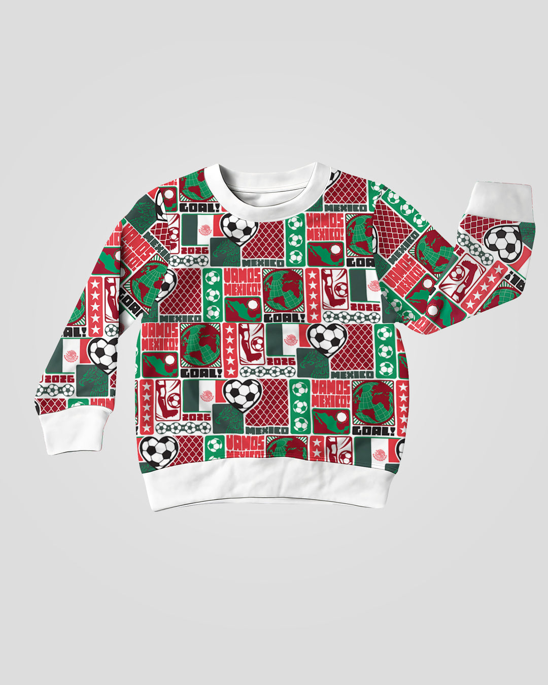 World Soccer Vamos Mexico Bamboo Crewneck Sweatshirt
