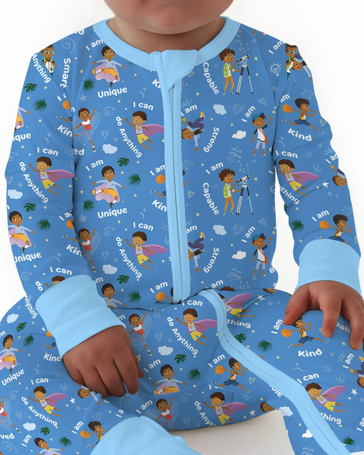 Black Boys I Am Smart Bamboo Convertible Zippy