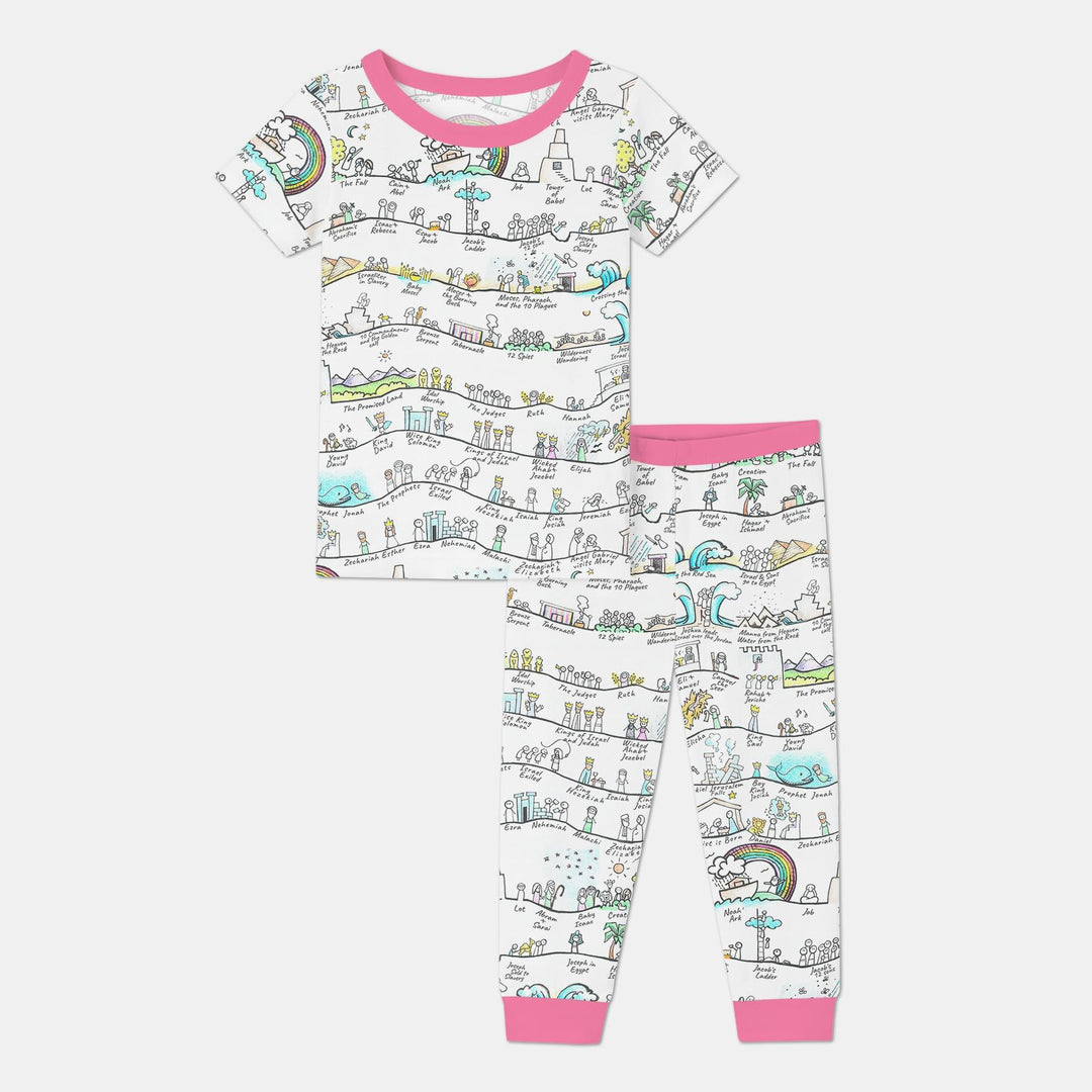 Zweiteiliges, kurzärmliges Pyjama-Set mit Marienkäfern