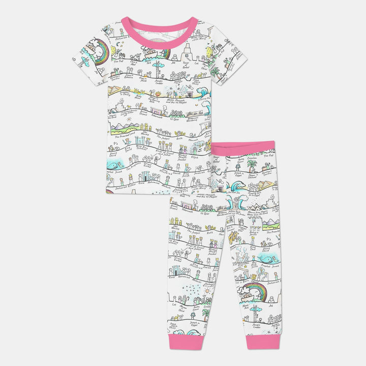 Zweiteiliges, kurzärmliges Pyjama-Set mit Marienkäfern