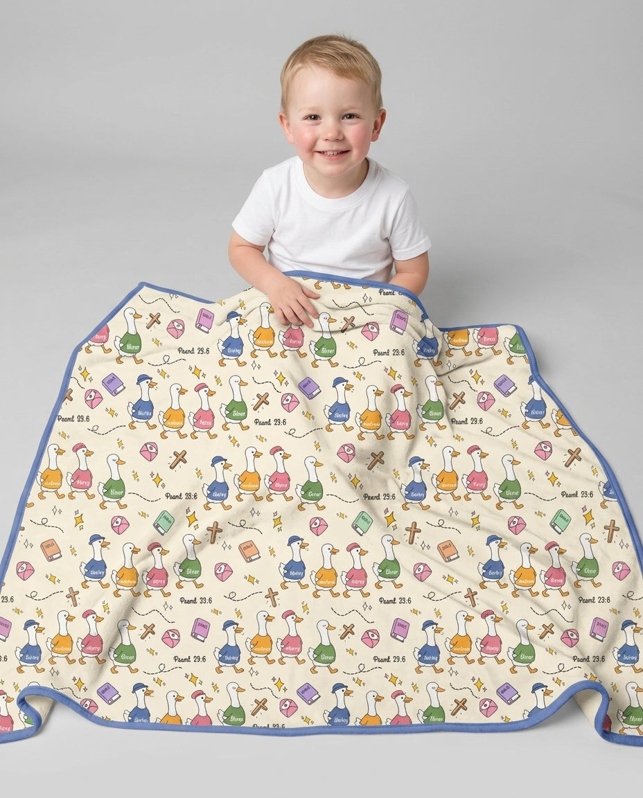 Psalm 23:6 Matching Family Bamboo Blanket