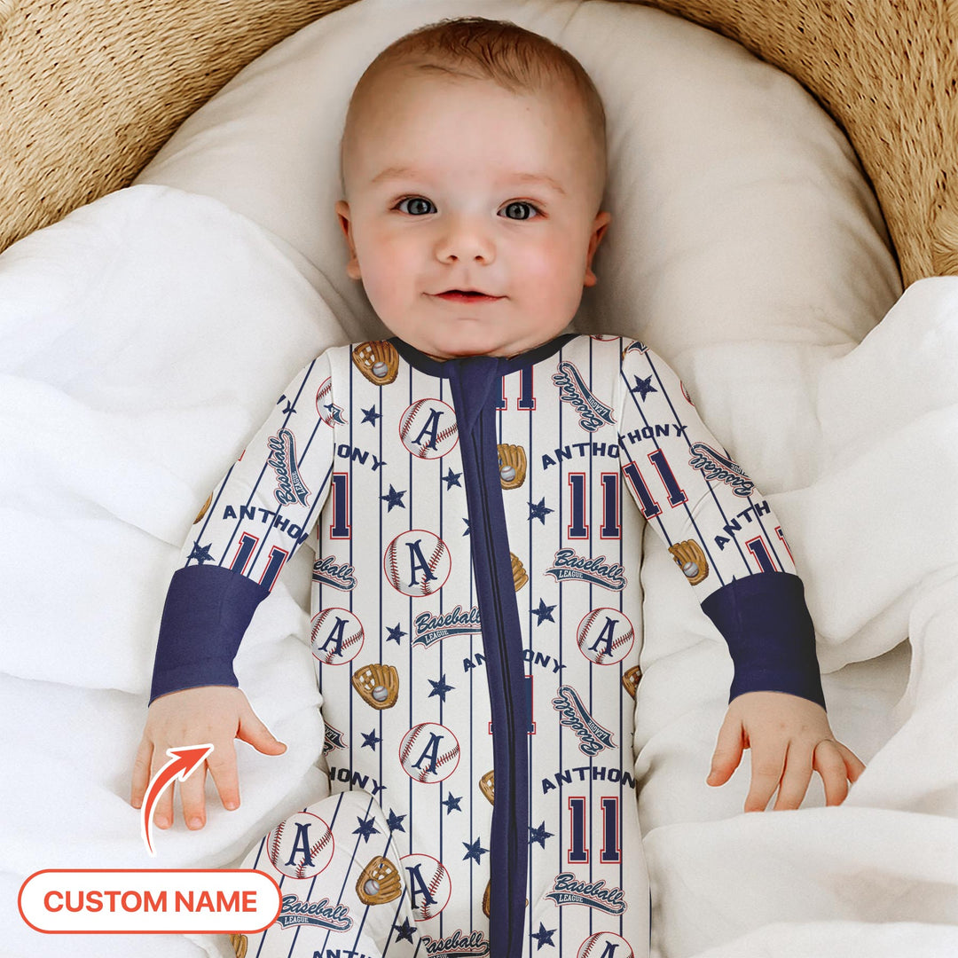 Custom Name Baseball Time Convertible Zippy