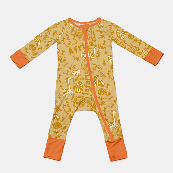 Handdrawn African Animals Convertible Zippy