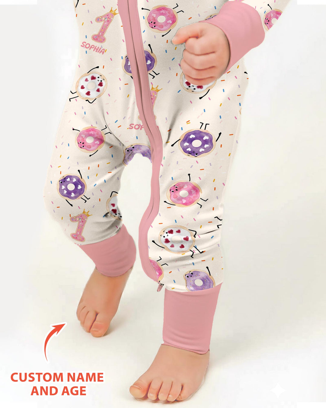 Gerippte Babykleidung mit individuellem Foto - Weich &amp; Skizzenhaft
