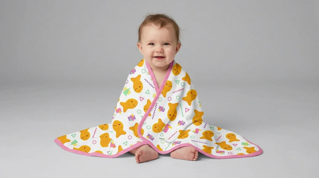 Cheesy Fishies Family Matching Bamboo Blanket