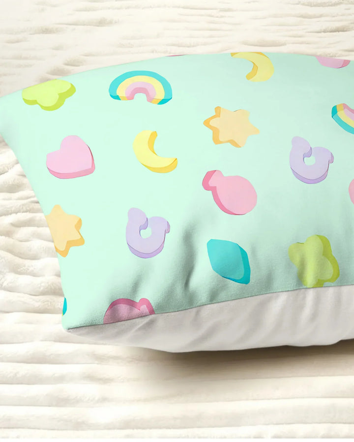 Pastel Lucky Charms Scatter Pillow Case
