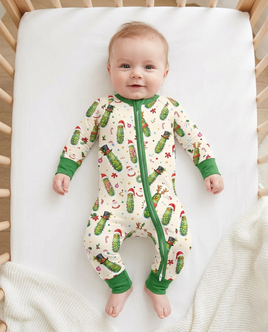 Funny Christmas Pickle Bamboo Convertible Zippy
