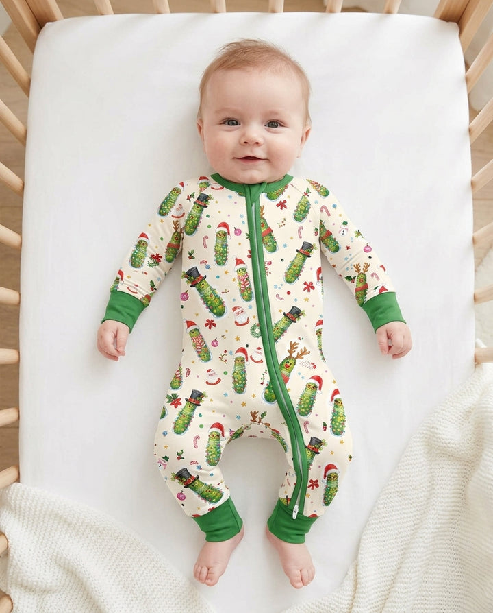Funny Christmas Pickle Bamboo Convertible Zippy