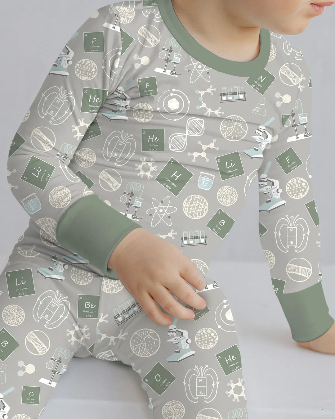 A Moment Of Science Bamboo Two Piece Long Sleeve Pajama Set