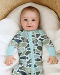 Asleep At The Reel Matching Daddy & Me Bamboo Convertible Zippy