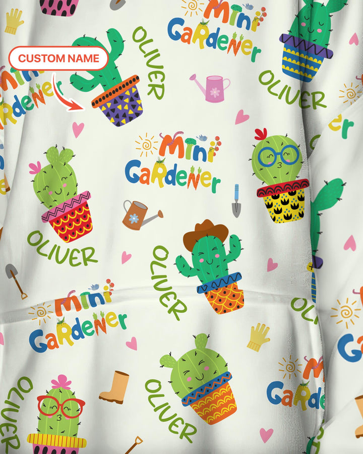 Custom Name Mini Gardener Blanket Hoodie