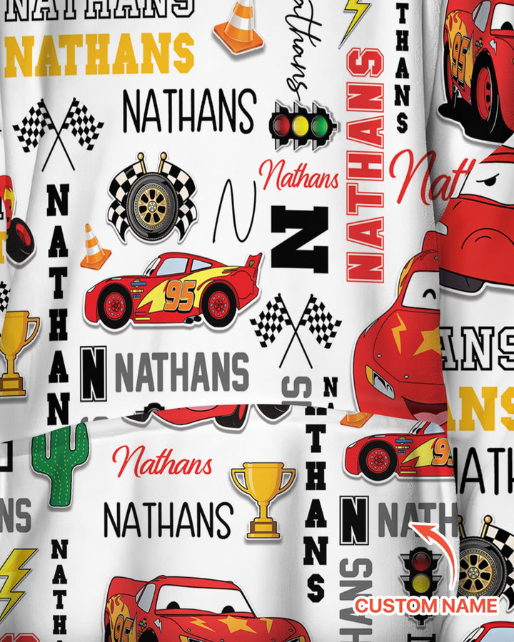 Fast Cars Bamboo Blanket Hoodie