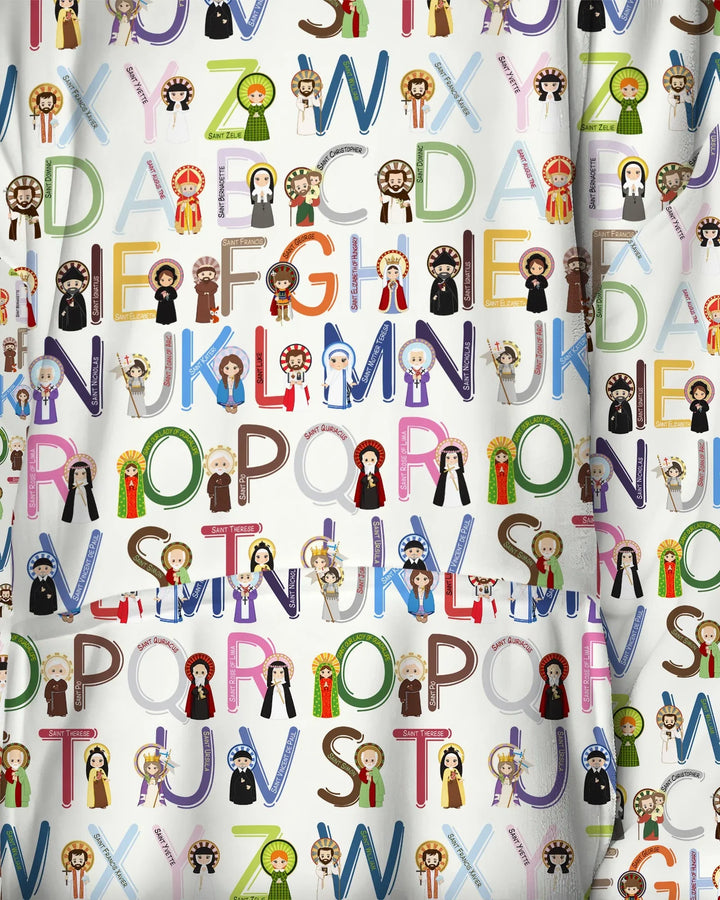 Saint ABCs Wearable Bamboo Blanket Hoodie