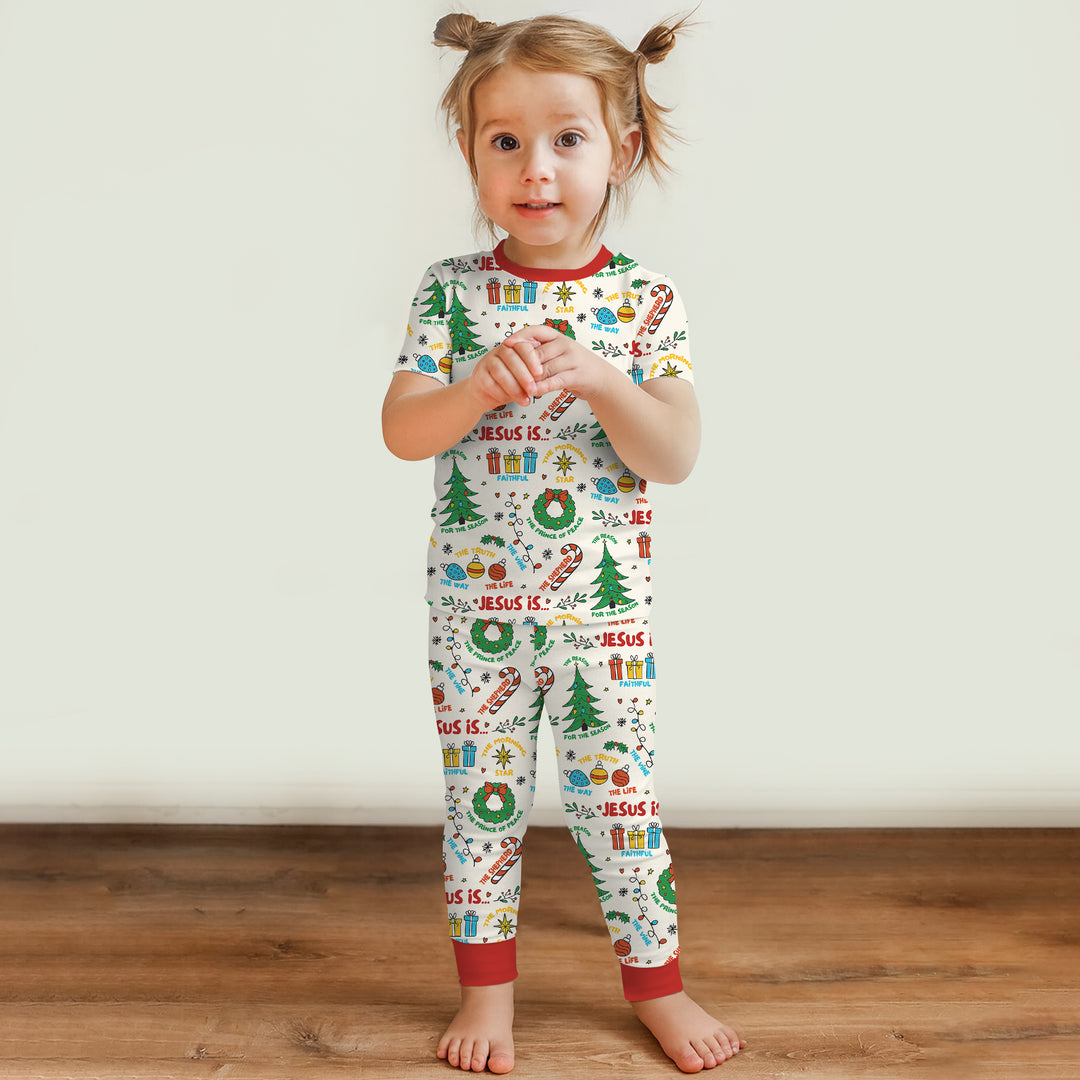 Zweiteiliges, kurzärmliges Pyjama-Set mit Marienkäfern
