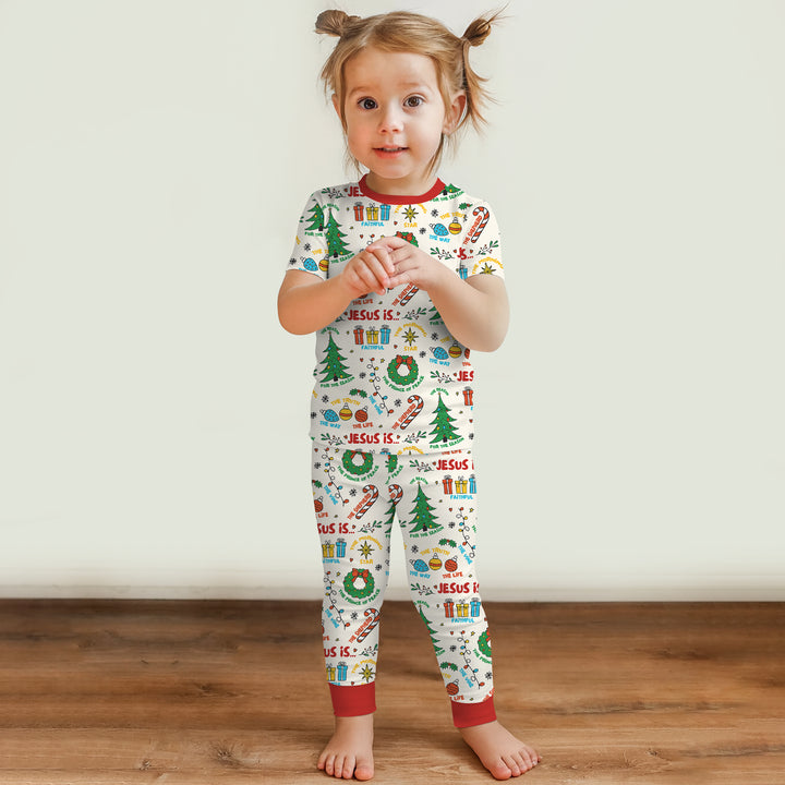 Zweiteiliges, kurzärmliges Pyjama-Set mit Marienkäfern
