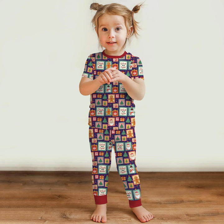 Zweiteiliges, kurzärmliges Pyjama-Set mit Marienkäfern
