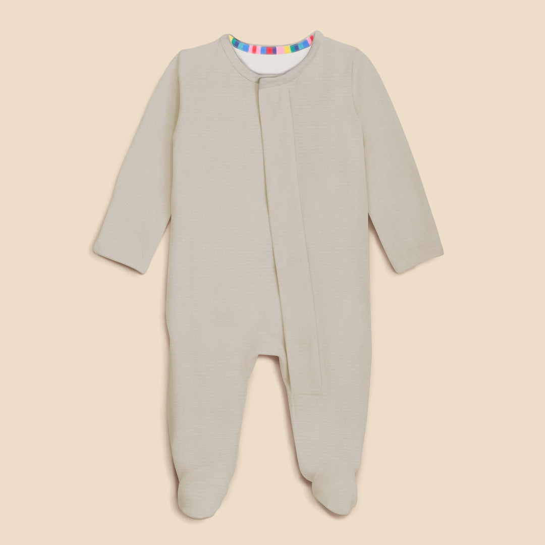 Oat Magnetic Footie Romper