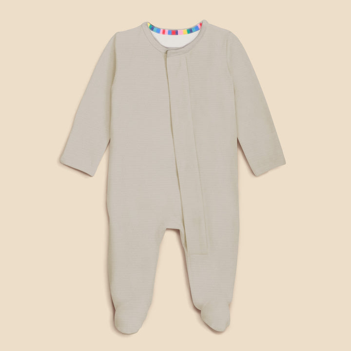 Oat Magnetic Footie Romper