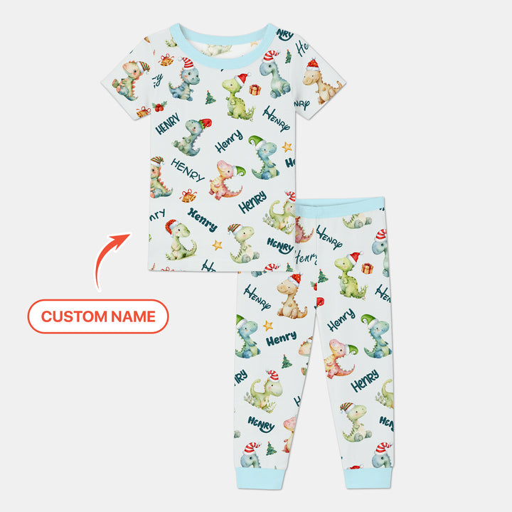 Zweiteiliges, kurzärmliges Pyjama-Set mit Marienkäfern