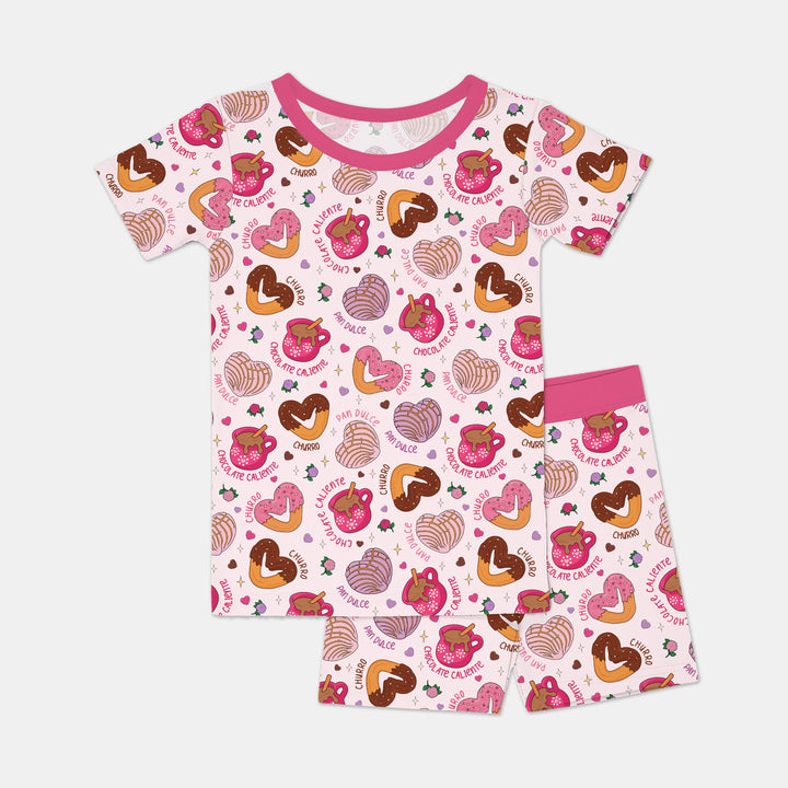 Te quiero un churro Two Piece Short Sleeve Shorts Pajama Set