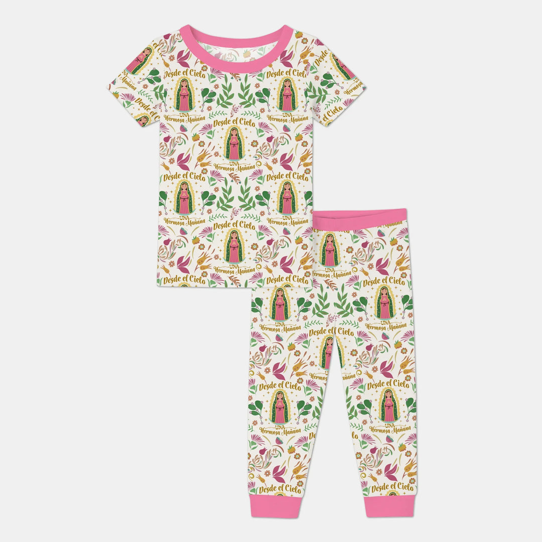 Zweiteiliges, kurzärmliges Pyjama-Set mit Marienkäfern