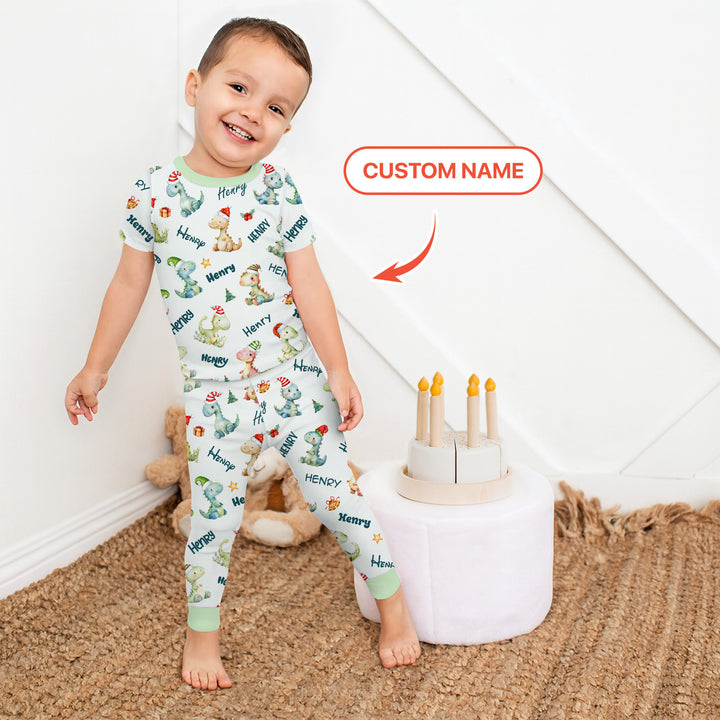 Zweiteiliges, kurzärmliges Pyjama-Set mit Marienkäfern