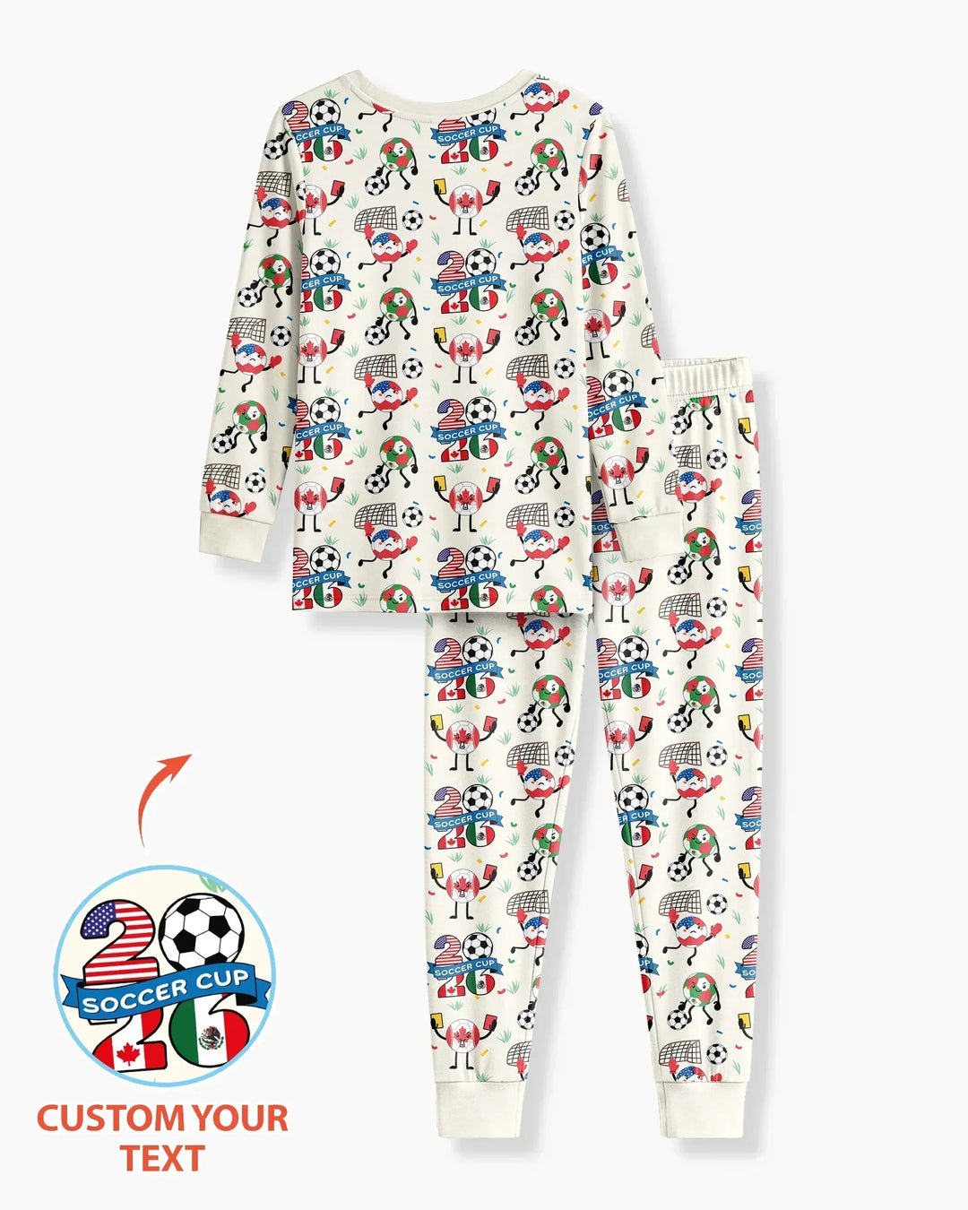 Soccer Squad 2026 Bamboo Two Piece Long Sleeve Pajama Set