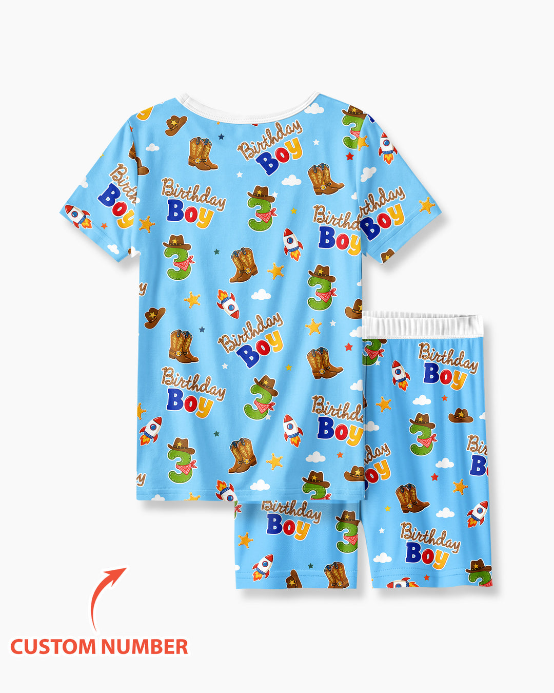 Schlafanzug-Set zweiteilig, kurze Ärmel, kurze Hose, Bambus