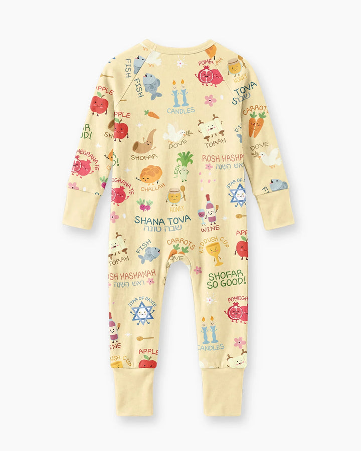 Family Rosh Hashanah Matching Bamboo Convertible Zippy
