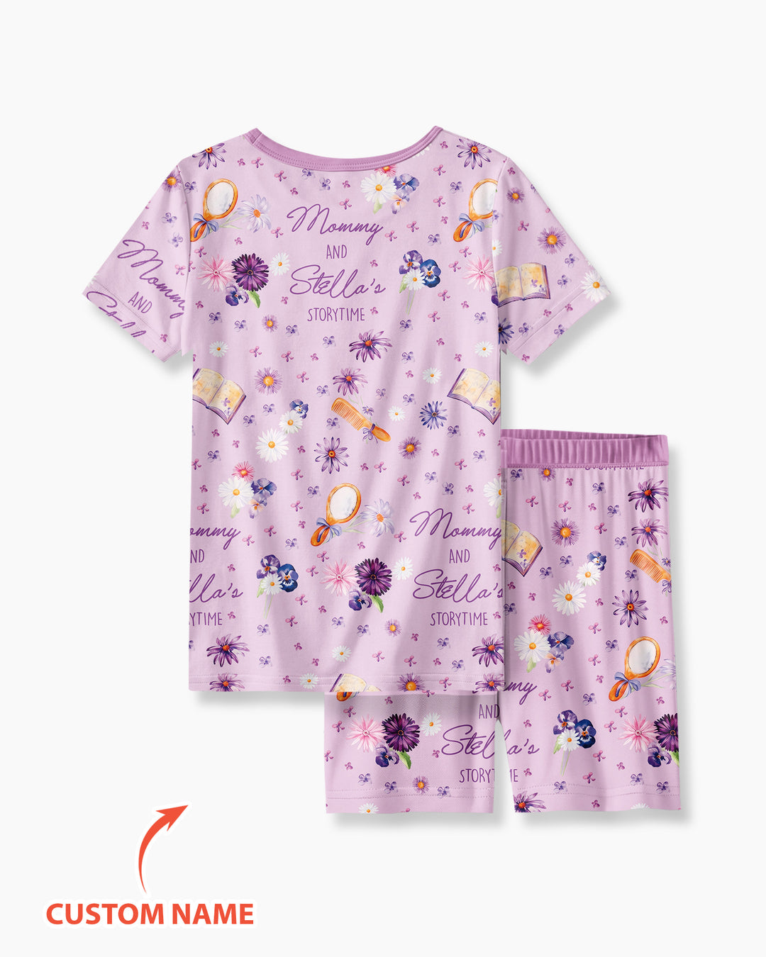 Conjunto de Pijama de Dos Piezas de Bambú con Mangas Cortas y Pantalones Cortos