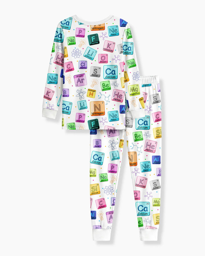 Science Elements Bamboo Two Piece Long Sleeve Pajama Set