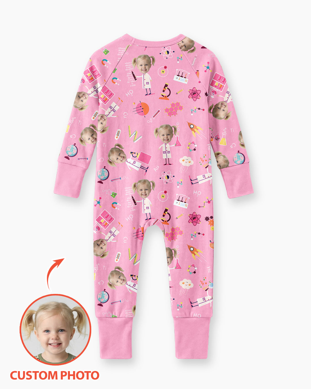 Custom Image Chemical Laboratory Bamboo Convertible Zippy