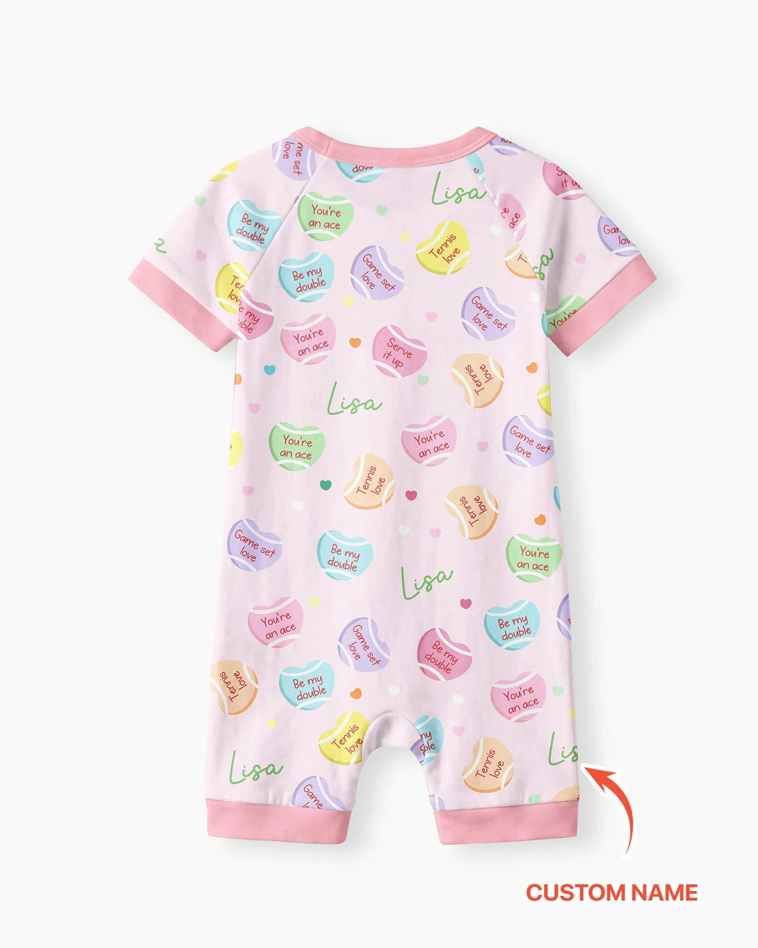 Plantilla PERSONALIZADA de Bambú Pijama Corto con Cremallera